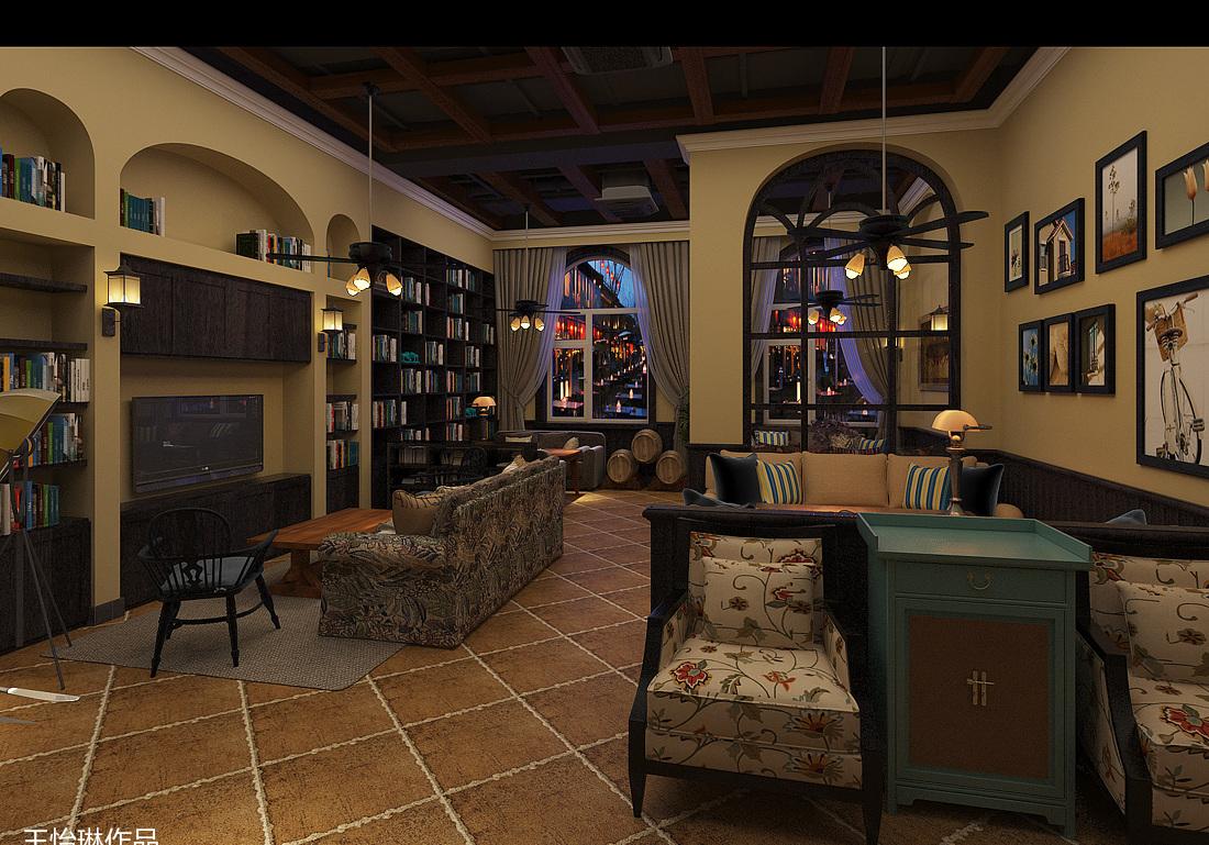 
民国风混打托斯卡纳风咖啡休闲会所 -7