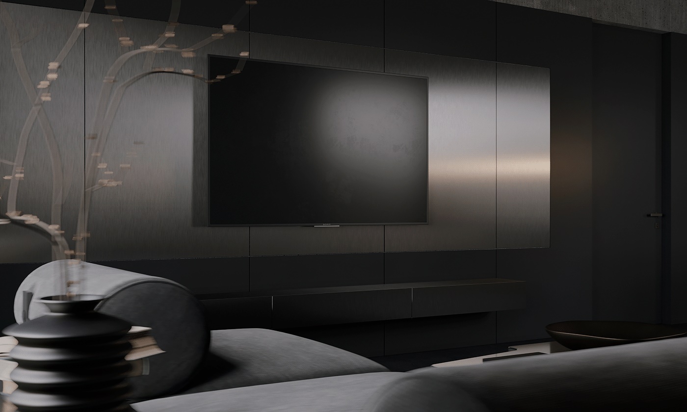 高级黑色系公寓设计 简而不单的魅力！-2