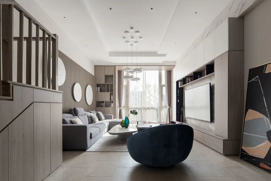 万柳怡水园 219㎡错层复式,现代简约演绎生活艺术-12