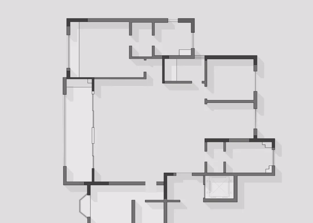 精装改造现代宅，客厅简单又大气-3
