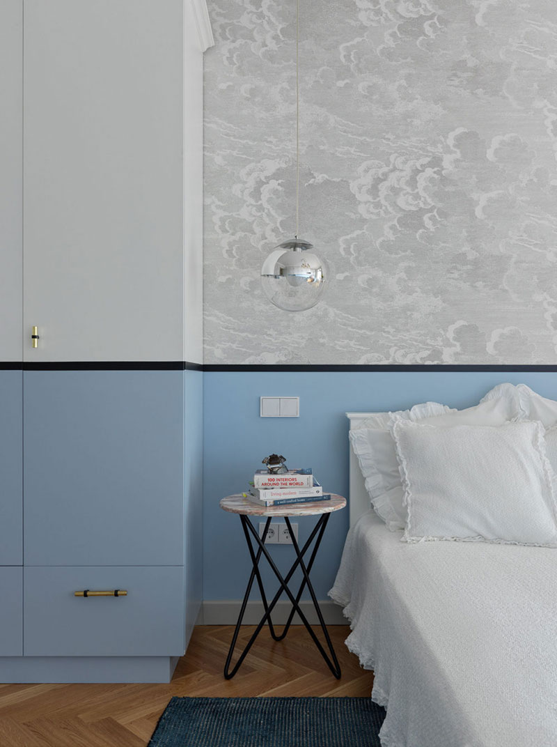 现代风格与古典元素的完美融合 | 明亮公寓设计-16