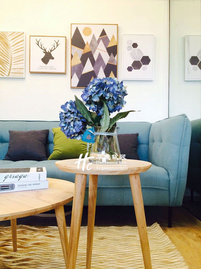 【华成美域设计】禧悦湾样板间F1-42㎡ 北海假日-14