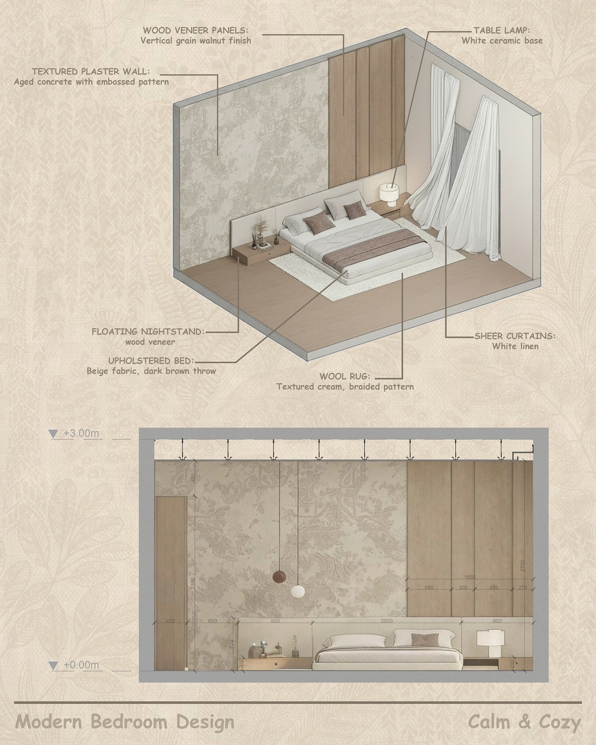 温馨简约风卧室丨阿联酋迪拜-8