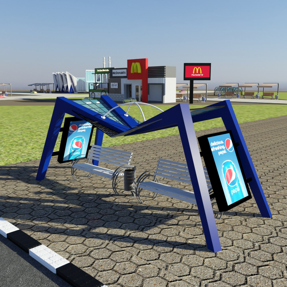 巴士站车篷设计丨Yara Samir-10