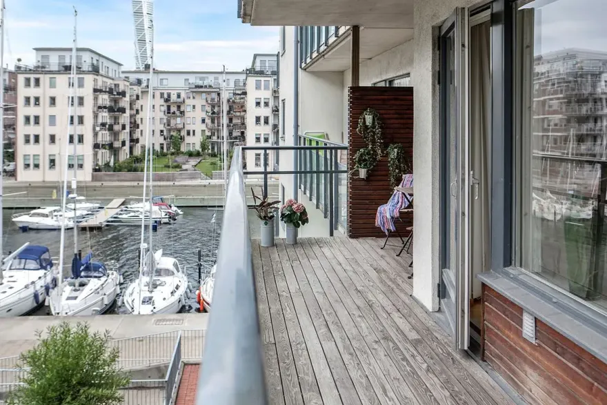 瑞典南部港口公寓,蓝调海洋风-15