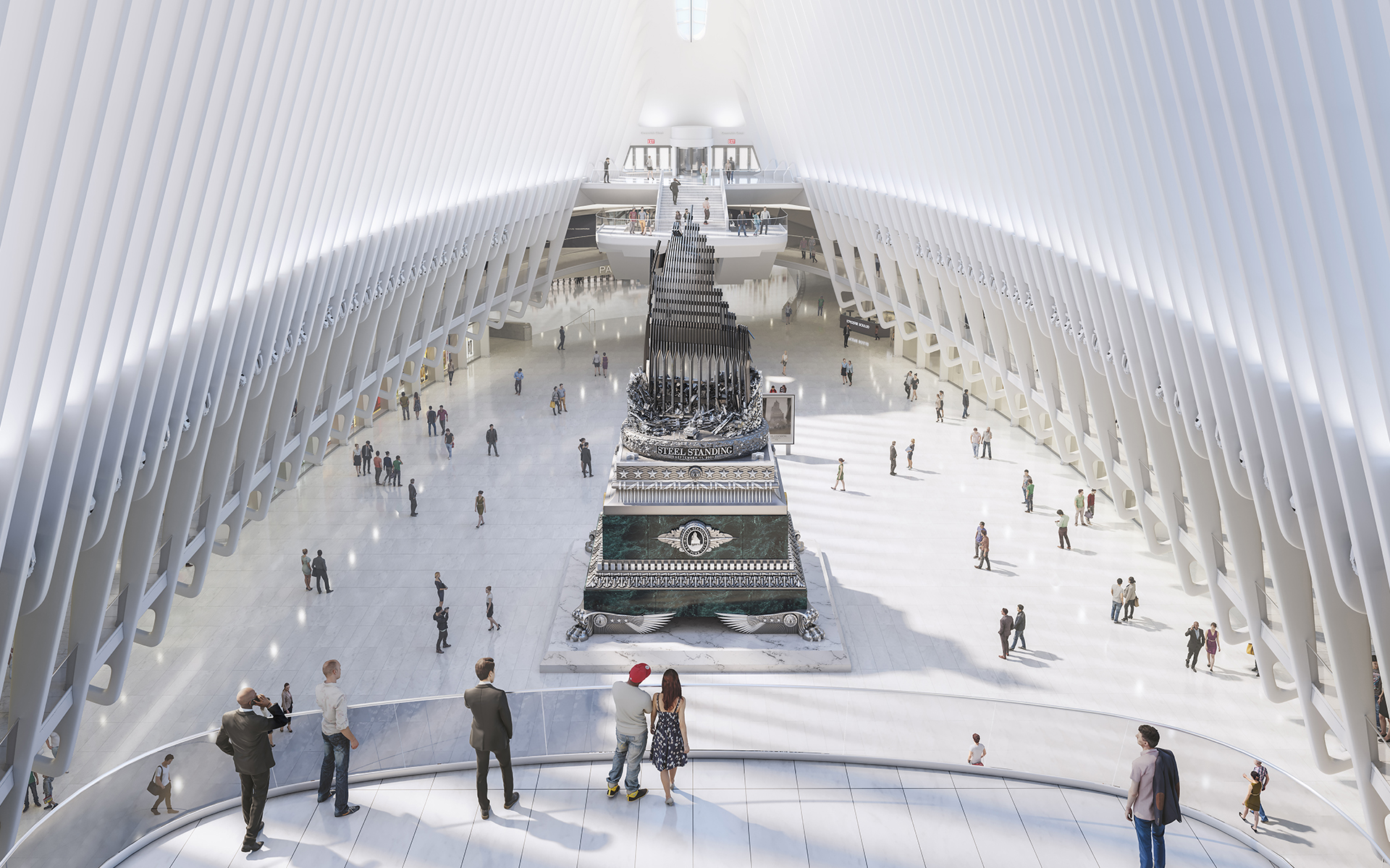 3D Animation of Steel Standing Memorial-11