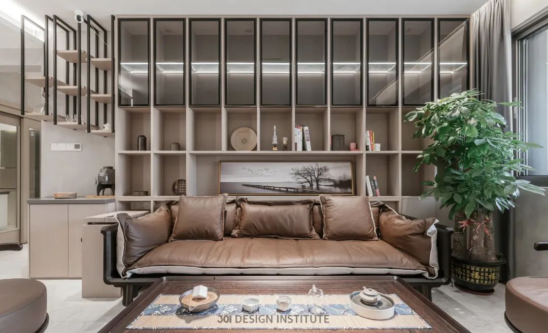 广州骏景花园现代简约茶室家居设计丨中国广州-13