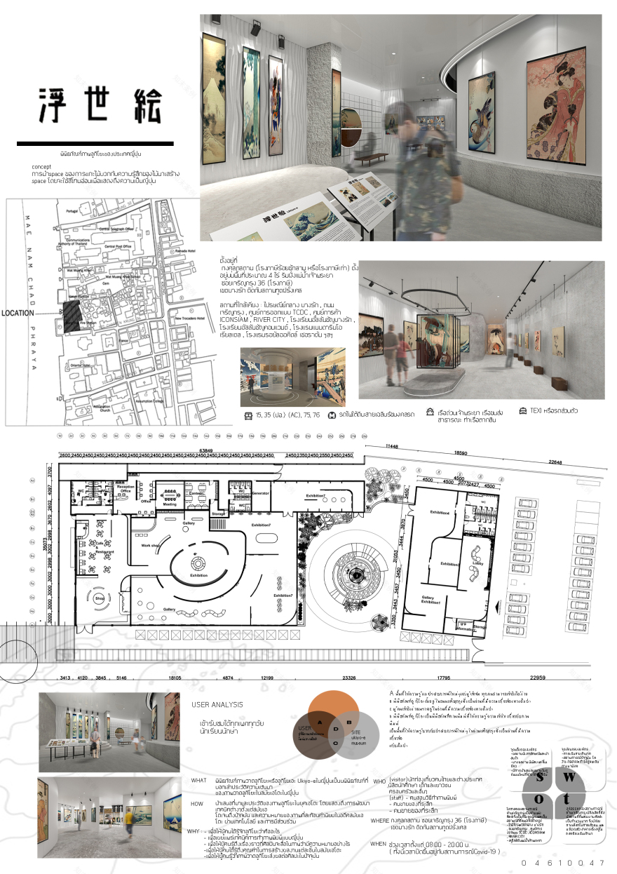 日本荻屋美术馆项目丨泰国艺术大学装饰艺术学院室内设计专业学生-0