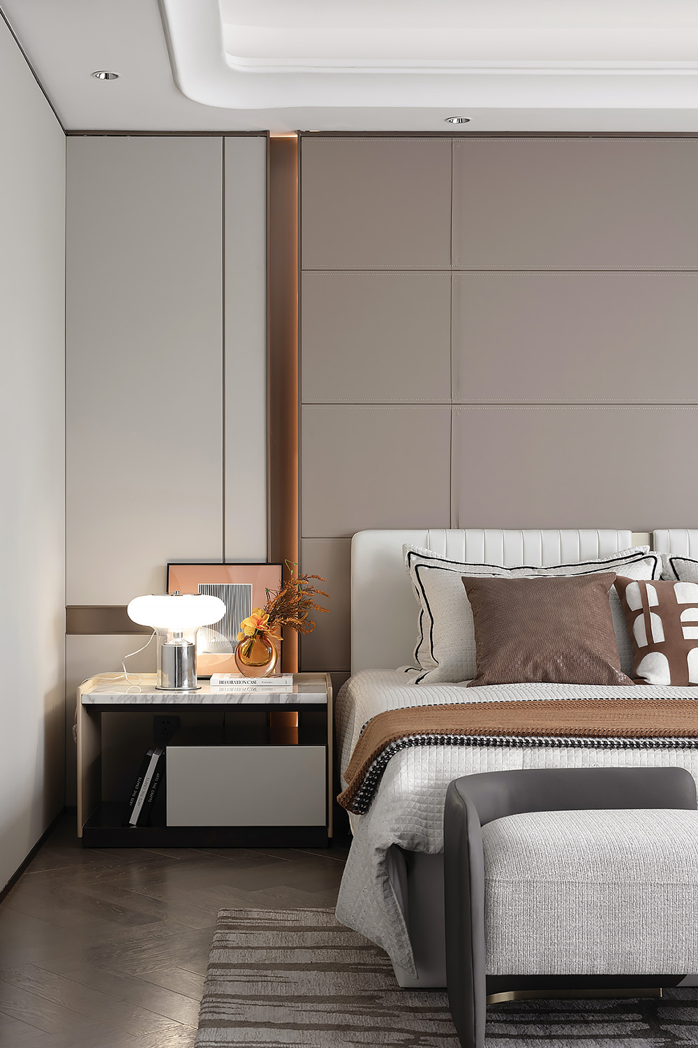 德方圆 | 380㎡现代别墅,轻奢有度,简而不凡!-33