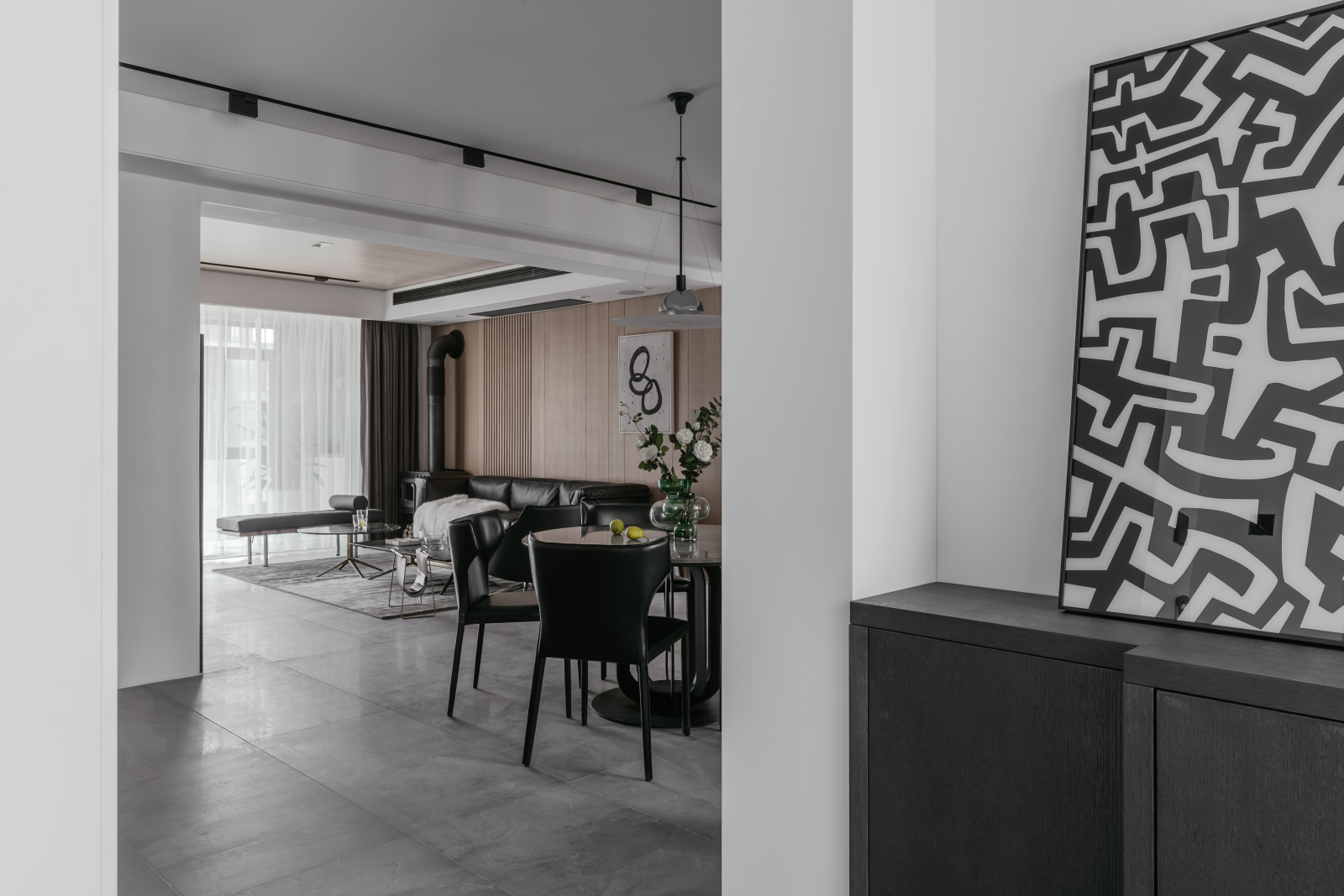 《境静·自然》现代私宅,自然纯粹材质打造舒适空间-24