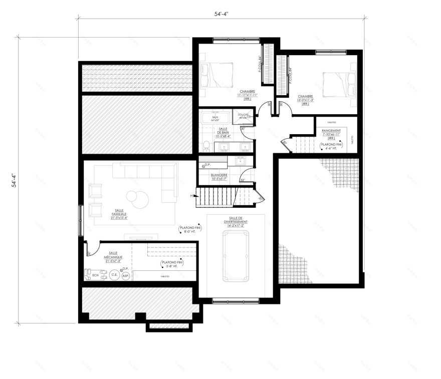 房屋平面图 Ë·245A丨Leguë Architecture-12