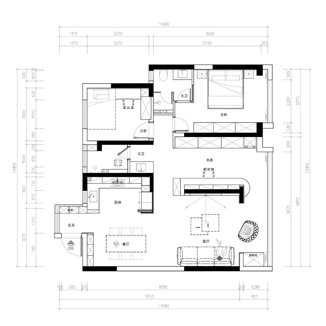 浏阳高力·万汇城 120㎡住宅设计丨中国湖南丨纵向·空间设计-5