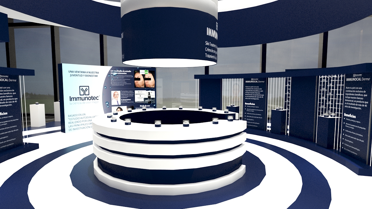 Immunocal Derma 化妆品展示台设计丨Stand Interactivo-10