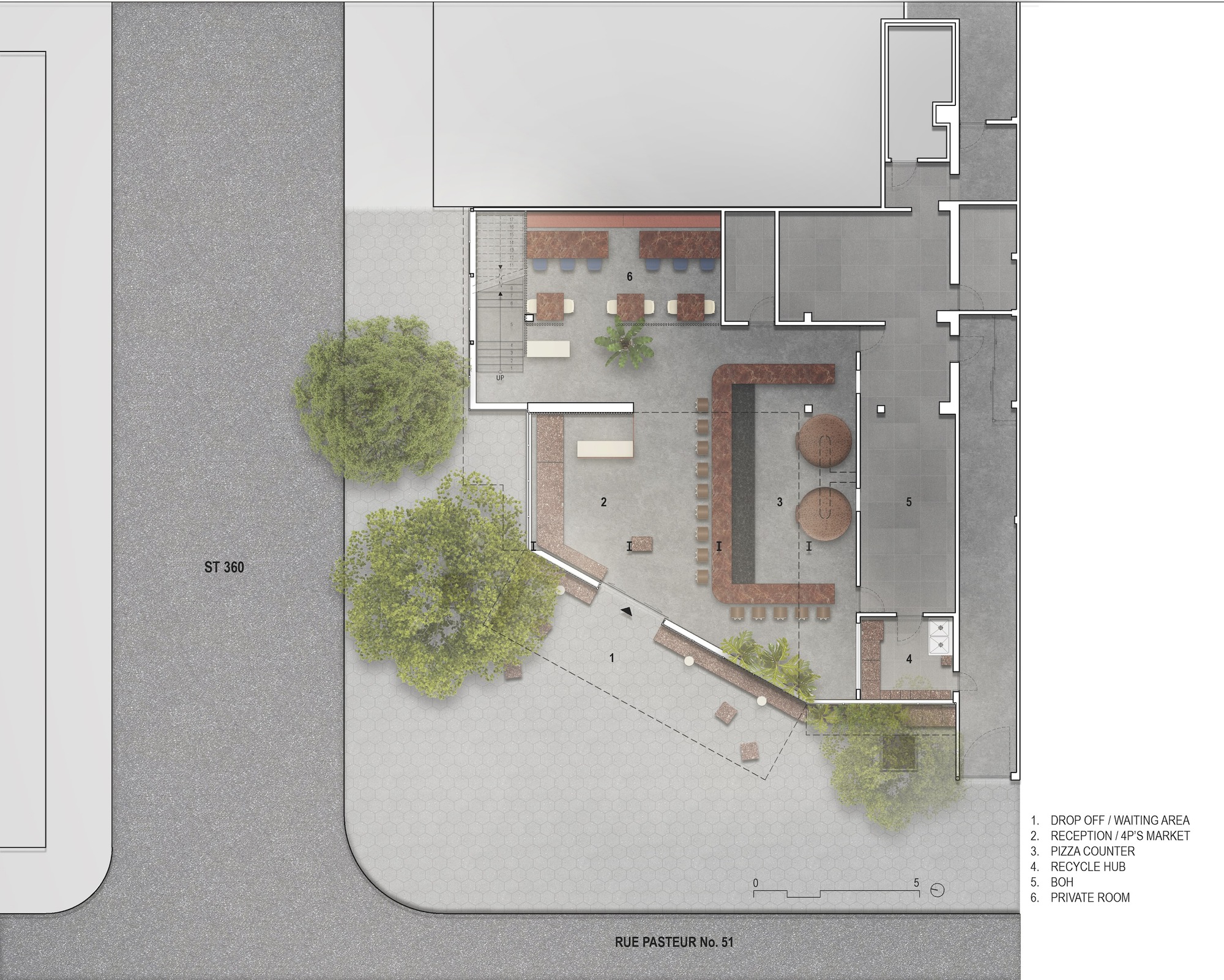 Pizza 4p’s 餐厅丨柬埔寨丨Bloom Architecture-31