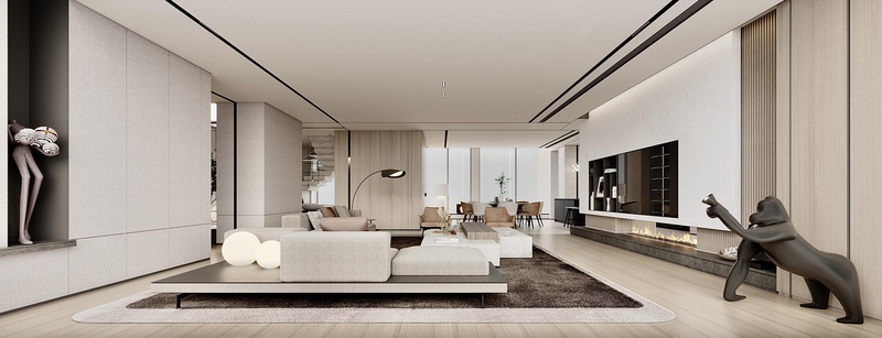 H 空间全案设计 · 650m²简约豪宅丨H 空间全案设计事务所-10