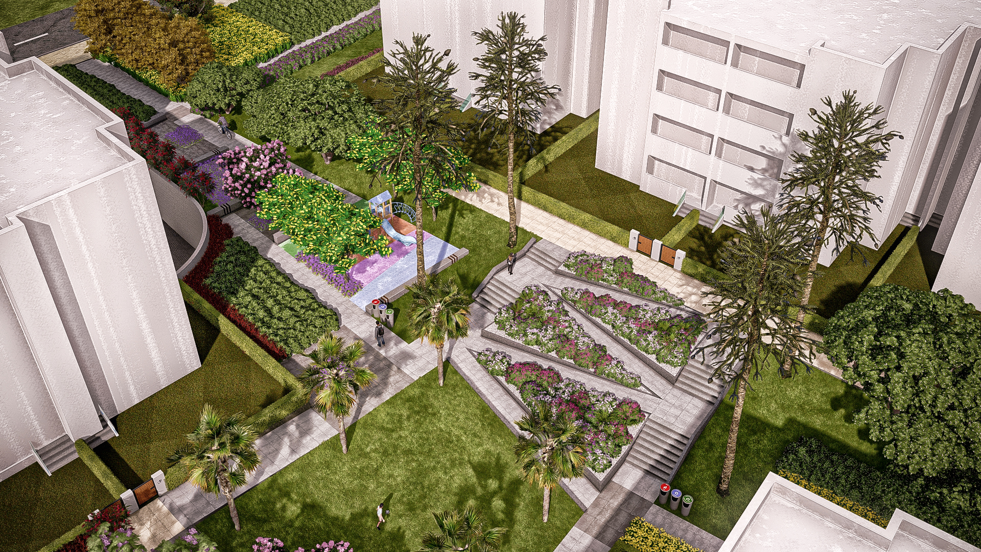 新开罗住宅小区口袋公园设计丨埃及开罗丨Salwa Maherez-13