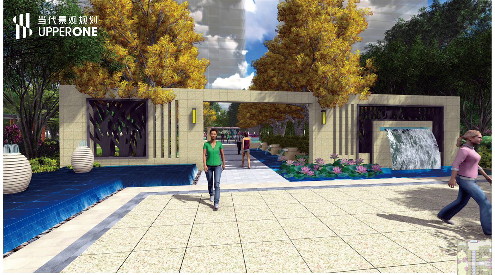 江西赣州江湾名都景观设计分享|当代景观规划-3