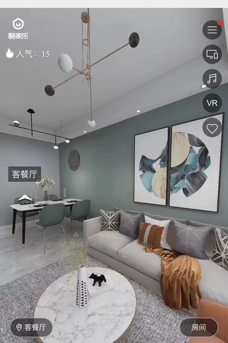 温柔白衣天使的 60㎡现代简约风小窝-90