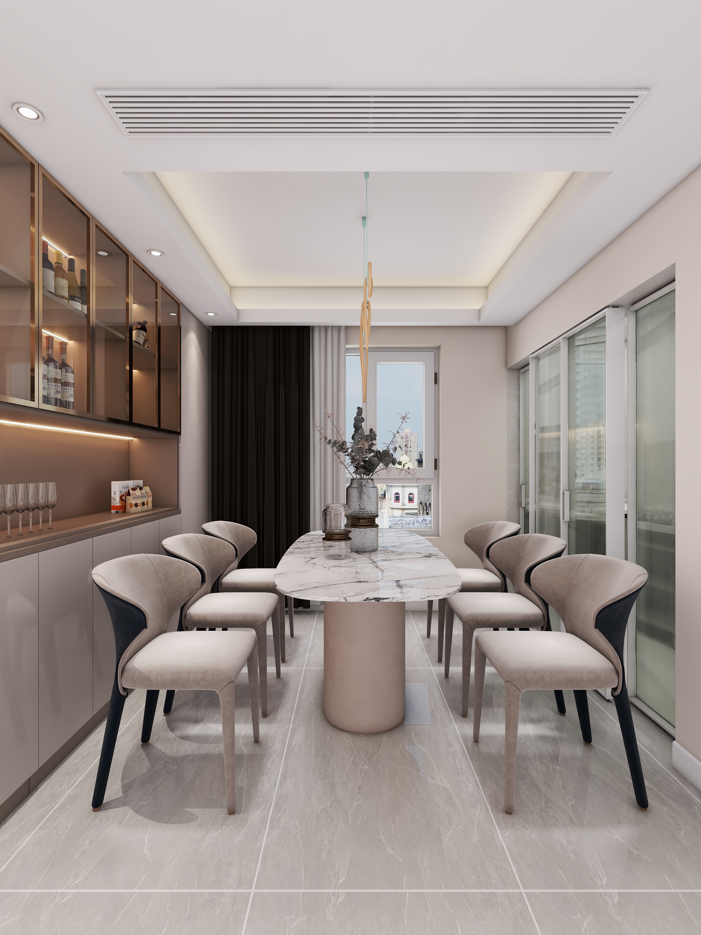 陕西安康万达one（119平方现代简约四居室）-13