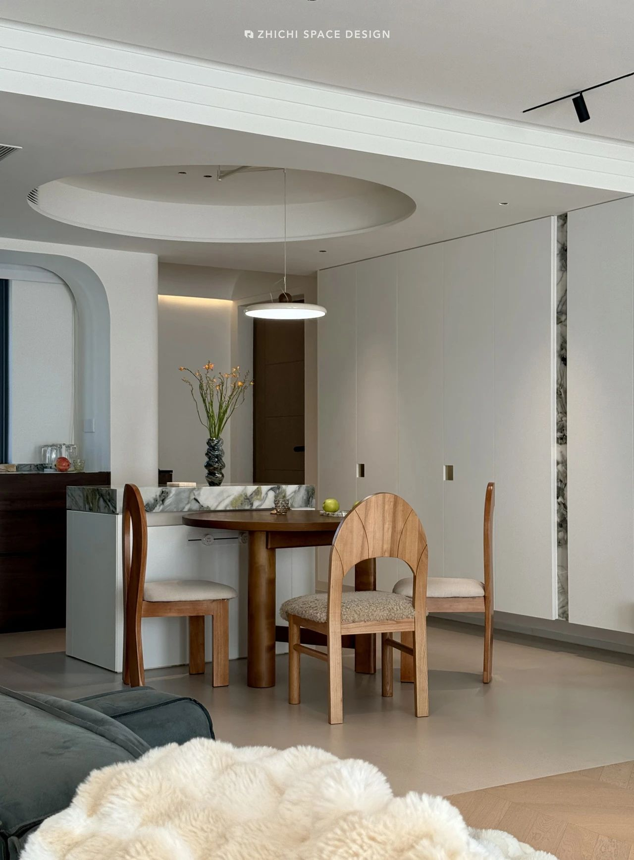 湖北中交越秀知园 128㎡温柔质感丨中国湖北丨武汉咫尺空间设计-19