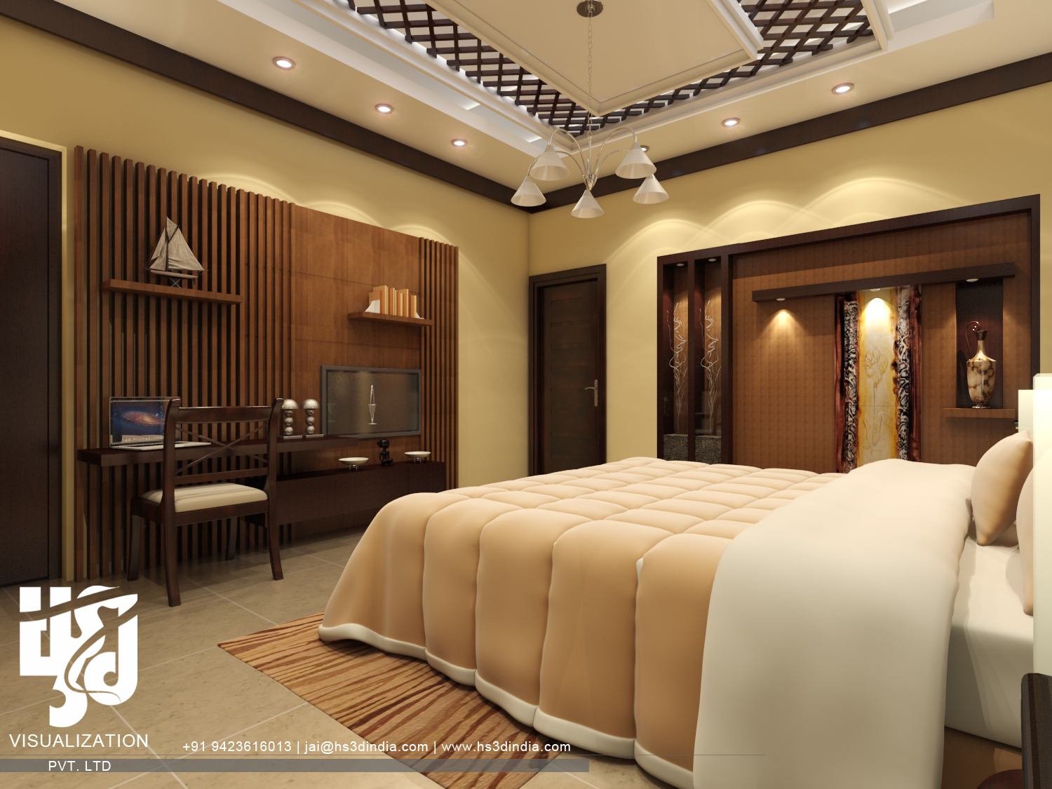 印度 HS3D 打造惊艳住宅室内渲染-74