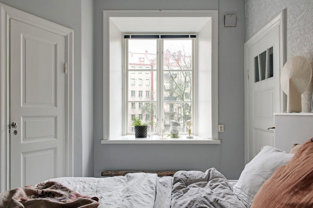 瑞典年轻家庭蓝橙公寓，呈现温馨海洋风格-23