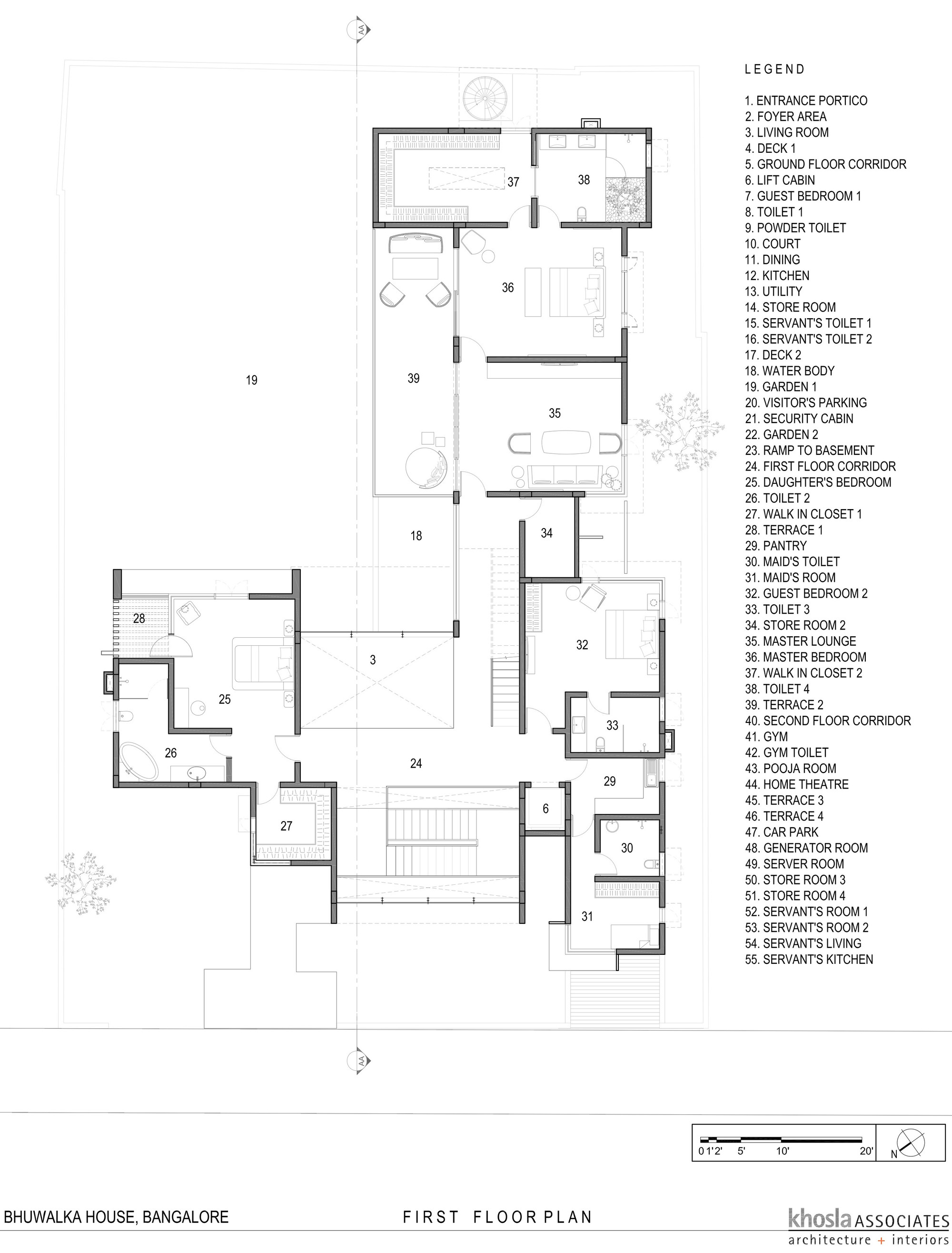 印度 Bhuwalka 住宅 | 树木与建筑的和谐对话-41