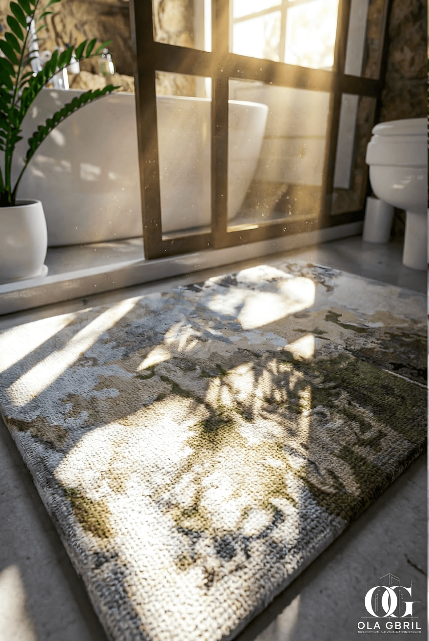 Modern Natural Bathroom | Interior Visualization-17