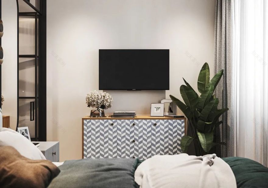 55㎡蓝绿装饰公寓,紧凑空间设计典范-107