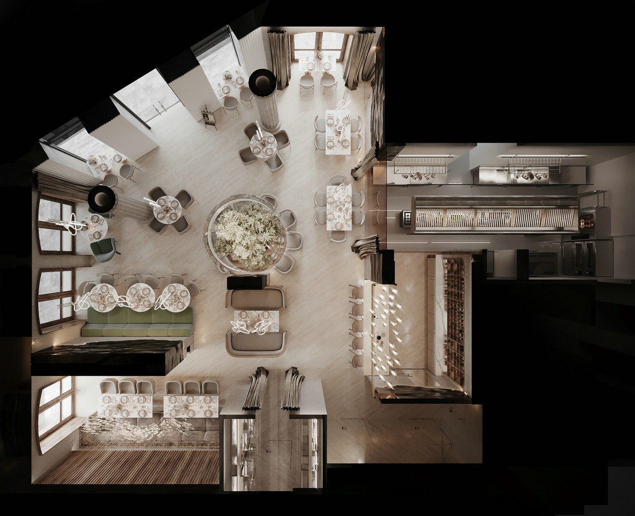 设计感超强的餐厅设计 很有意境！-0