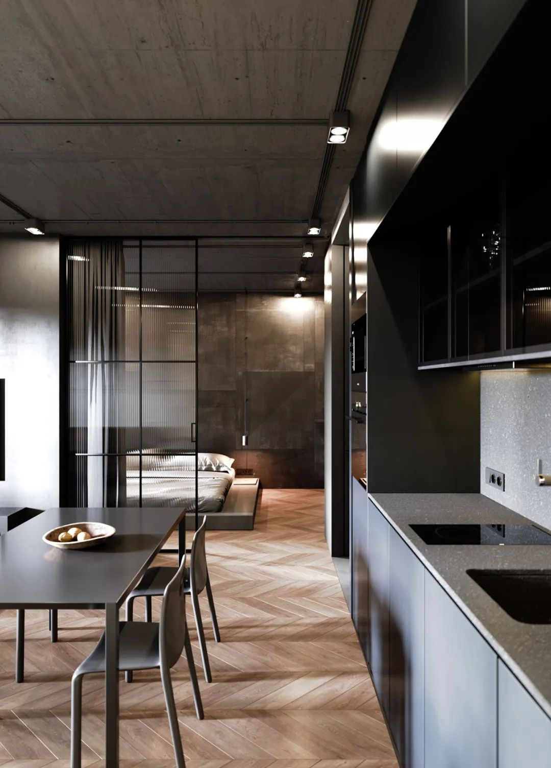 现代奢华 · 水泥灰公寓设计丨Konstantin Kildinov-41