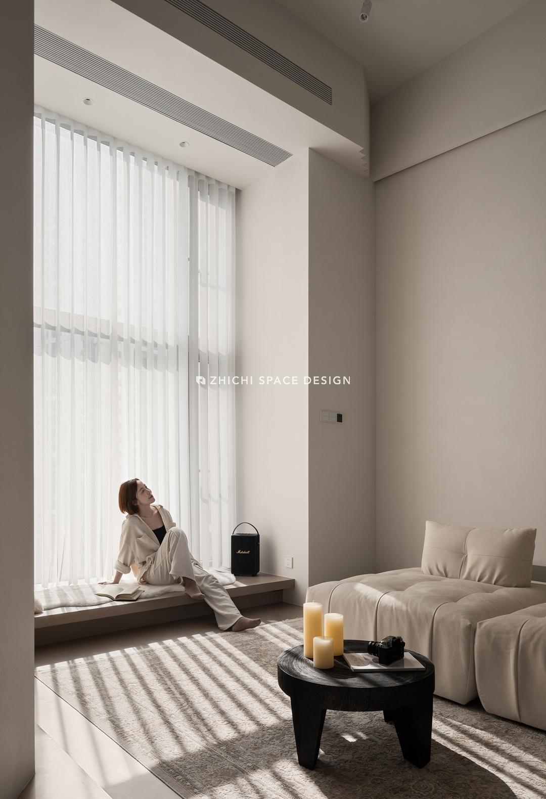 武汉咫尺设计︱藏于繁华都市中的白色极简盒子-34