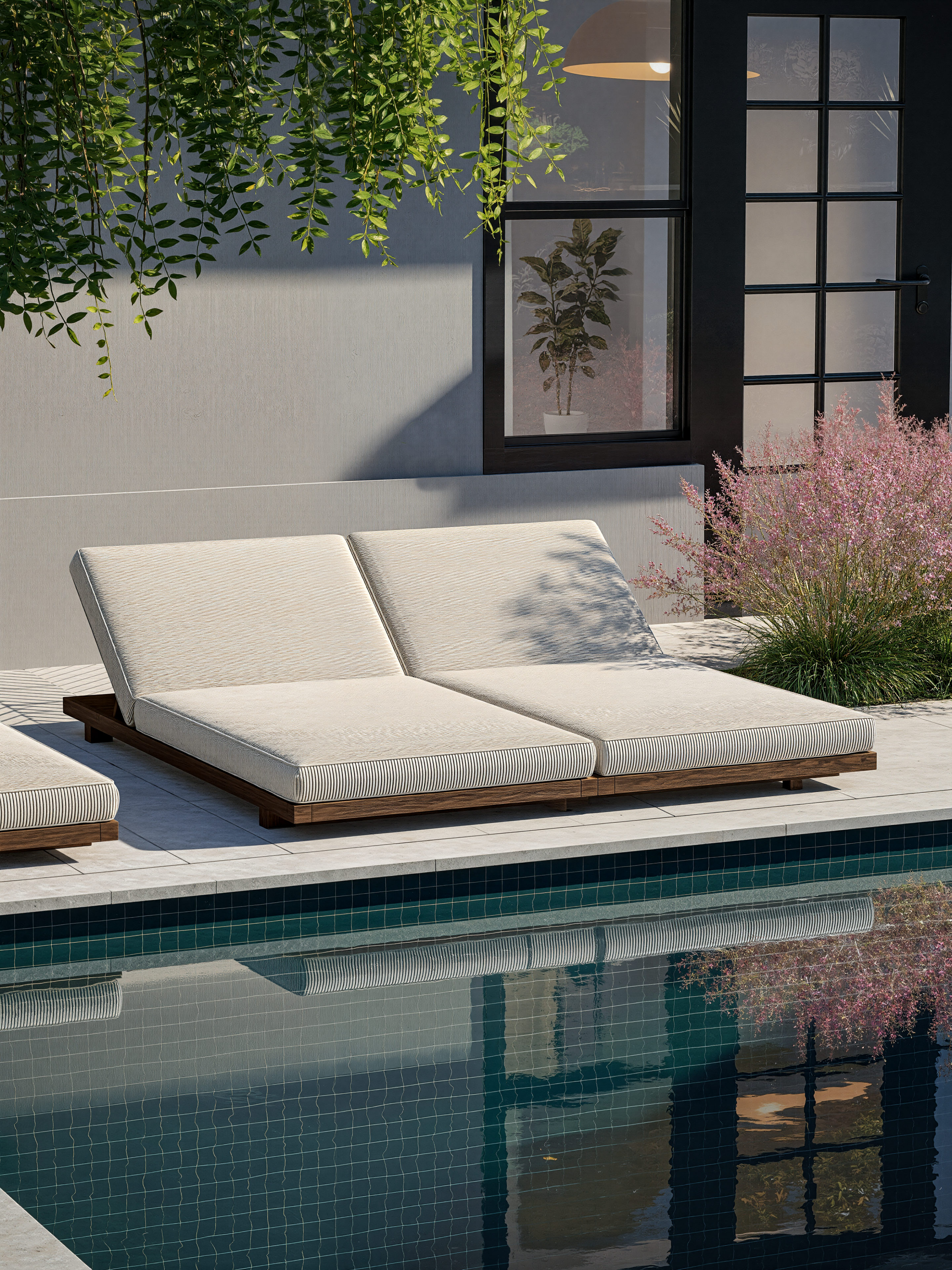 Backyard Design with Pool & Lounge area-7
