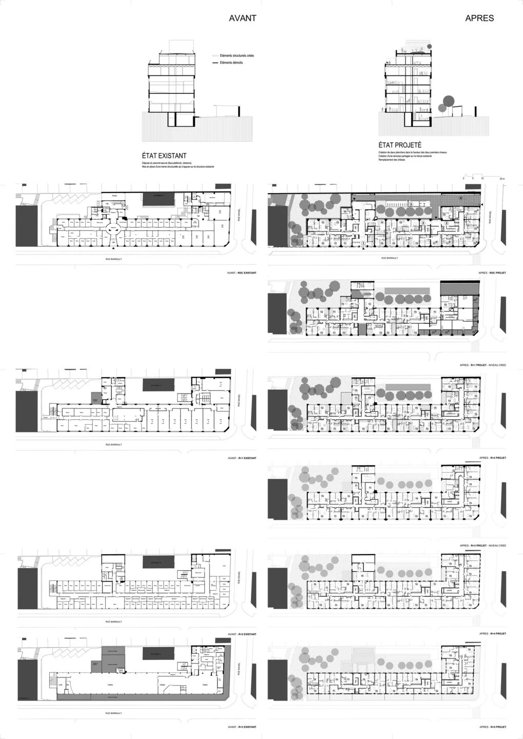 Télécom Paris 住宅修复项目丨法国巴黎丨Atelier Philéas Architecture-44