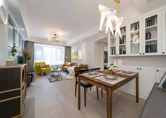 90㎡简约清新混搭两居，不只好看，且可细品！-6