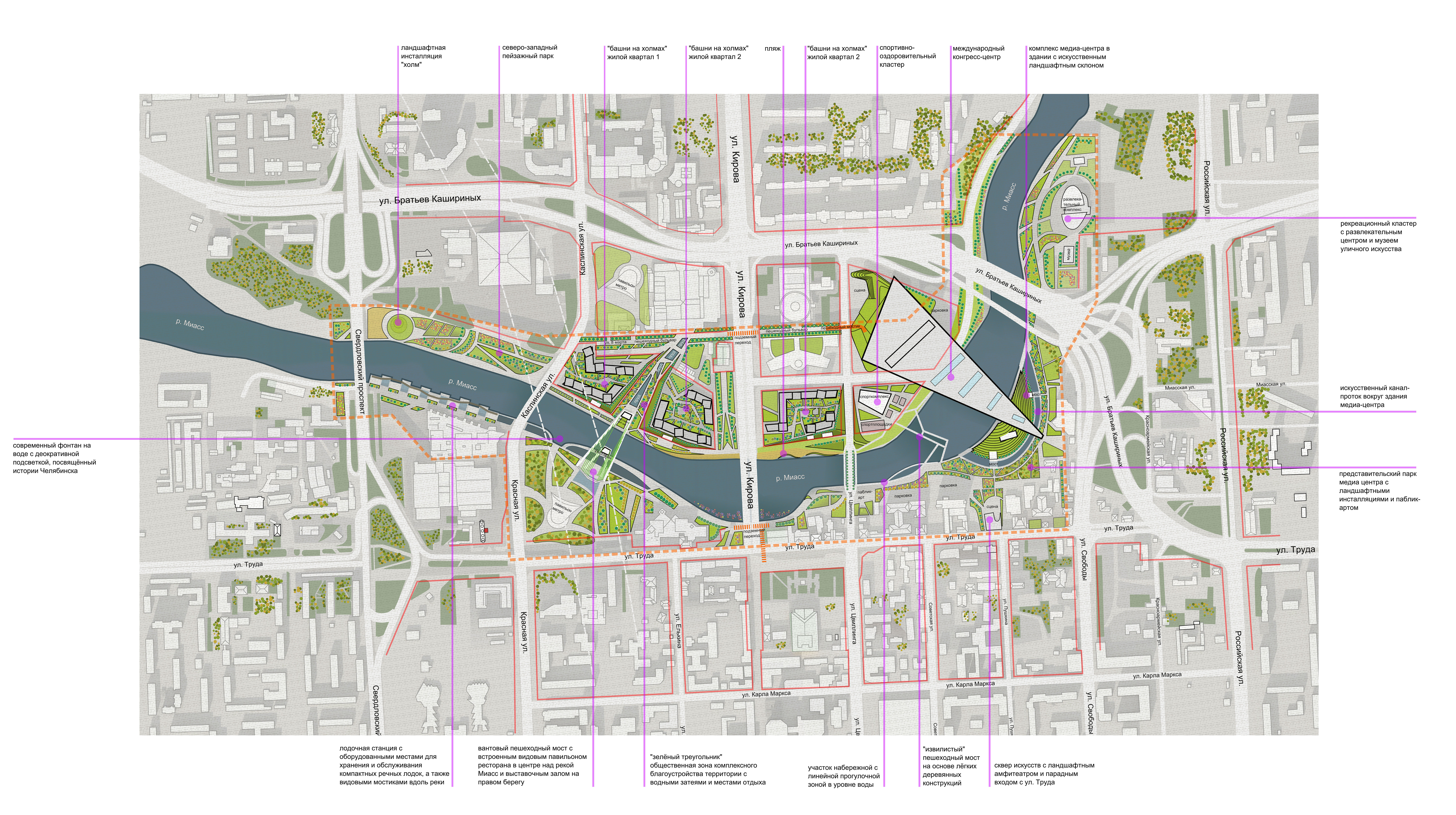 Chelyabinsk 城市 Miass 河滨总体规划-24
