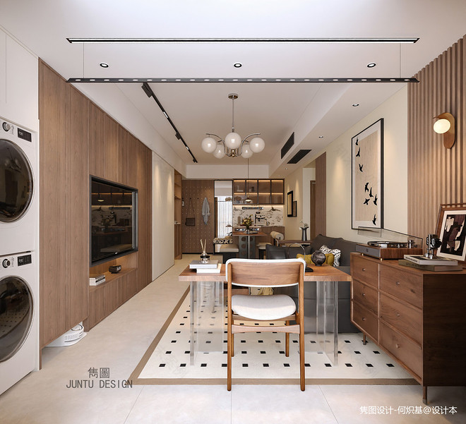 75㎡现代中古风旧改 广州海珠区愉景雅苑丨中国广州-20