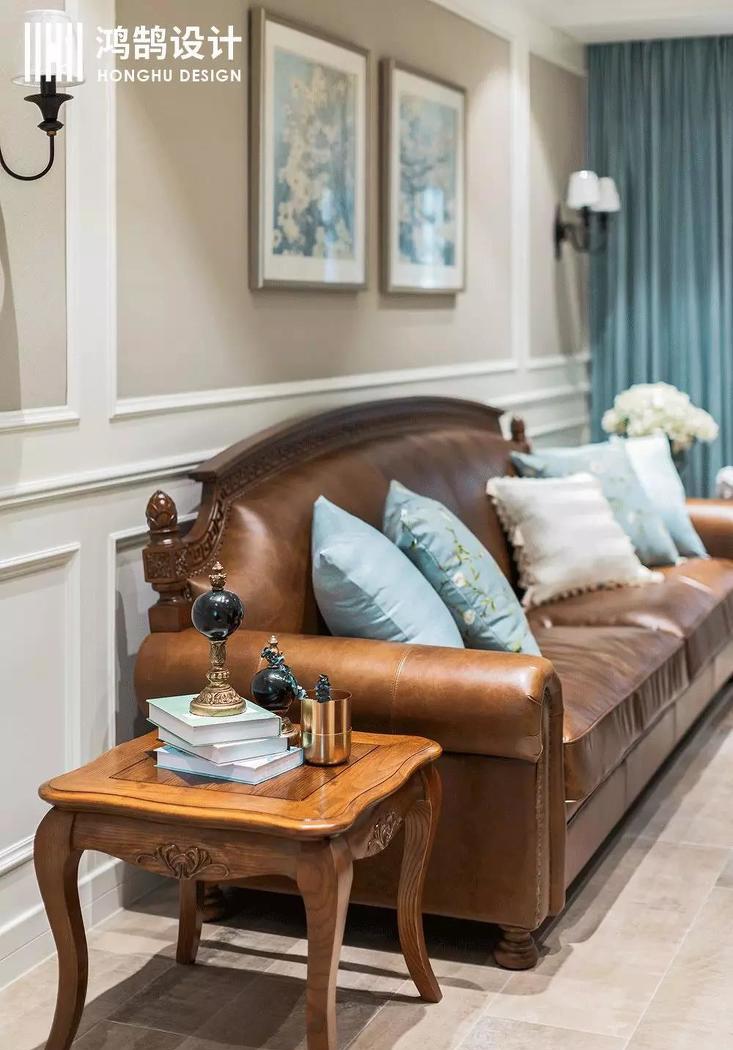 绍兴鸿鹄设计丨别墅优雅流年,温暖美式空间-13