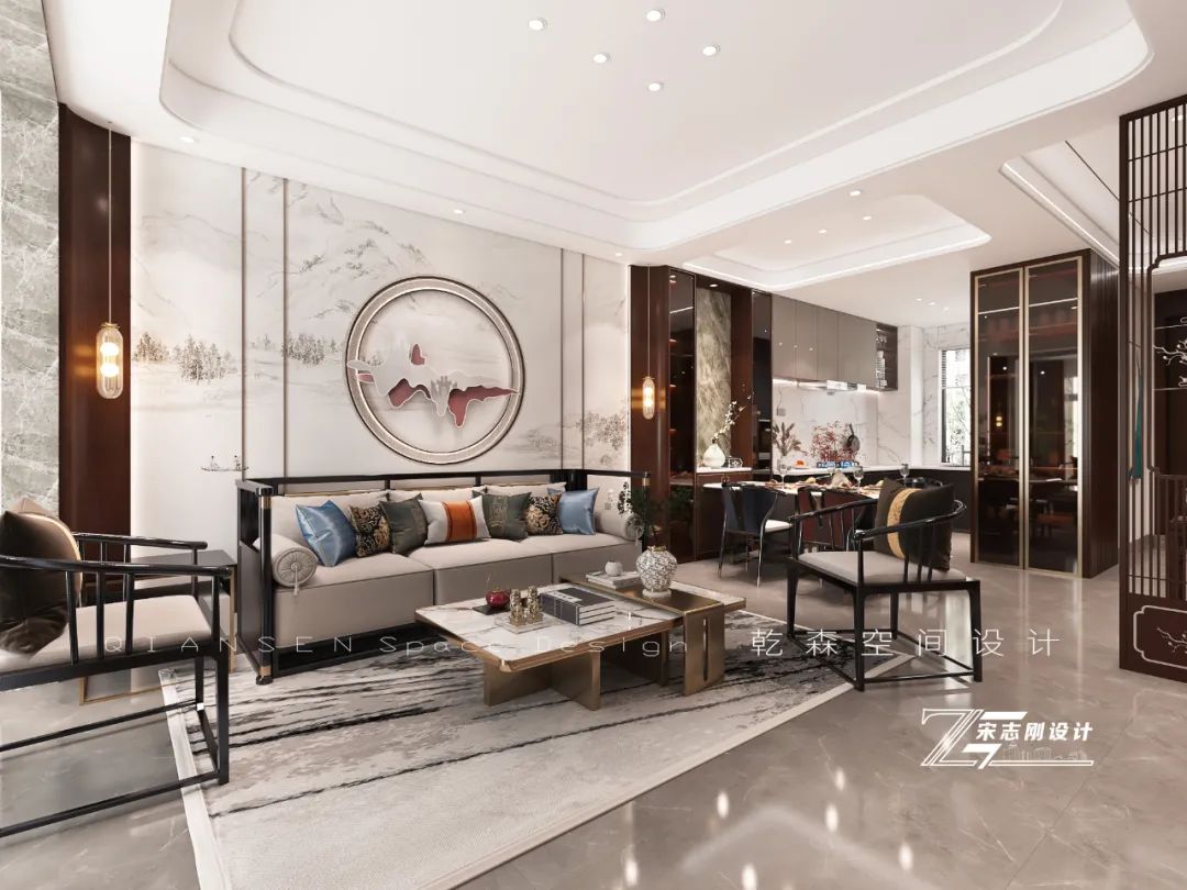 以墨上色,绘制东方韵境丨乾森空间设计-27