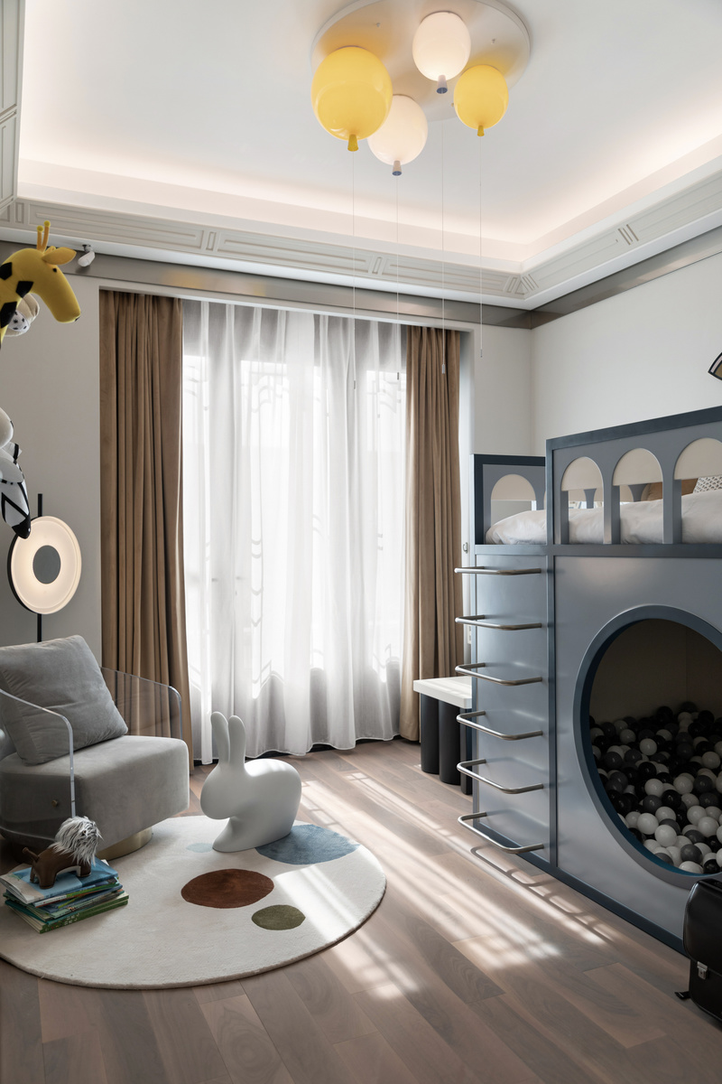 嘉兴桐乡濮园杏林苑S265户型合院样板房软装工程-51