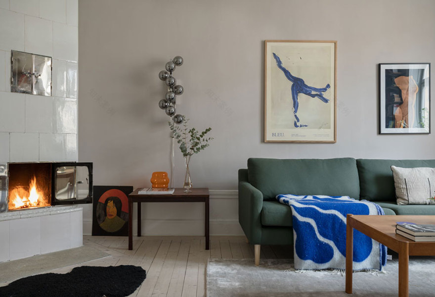 温馨舒适的斯堪的纳维亚风格公寓-6