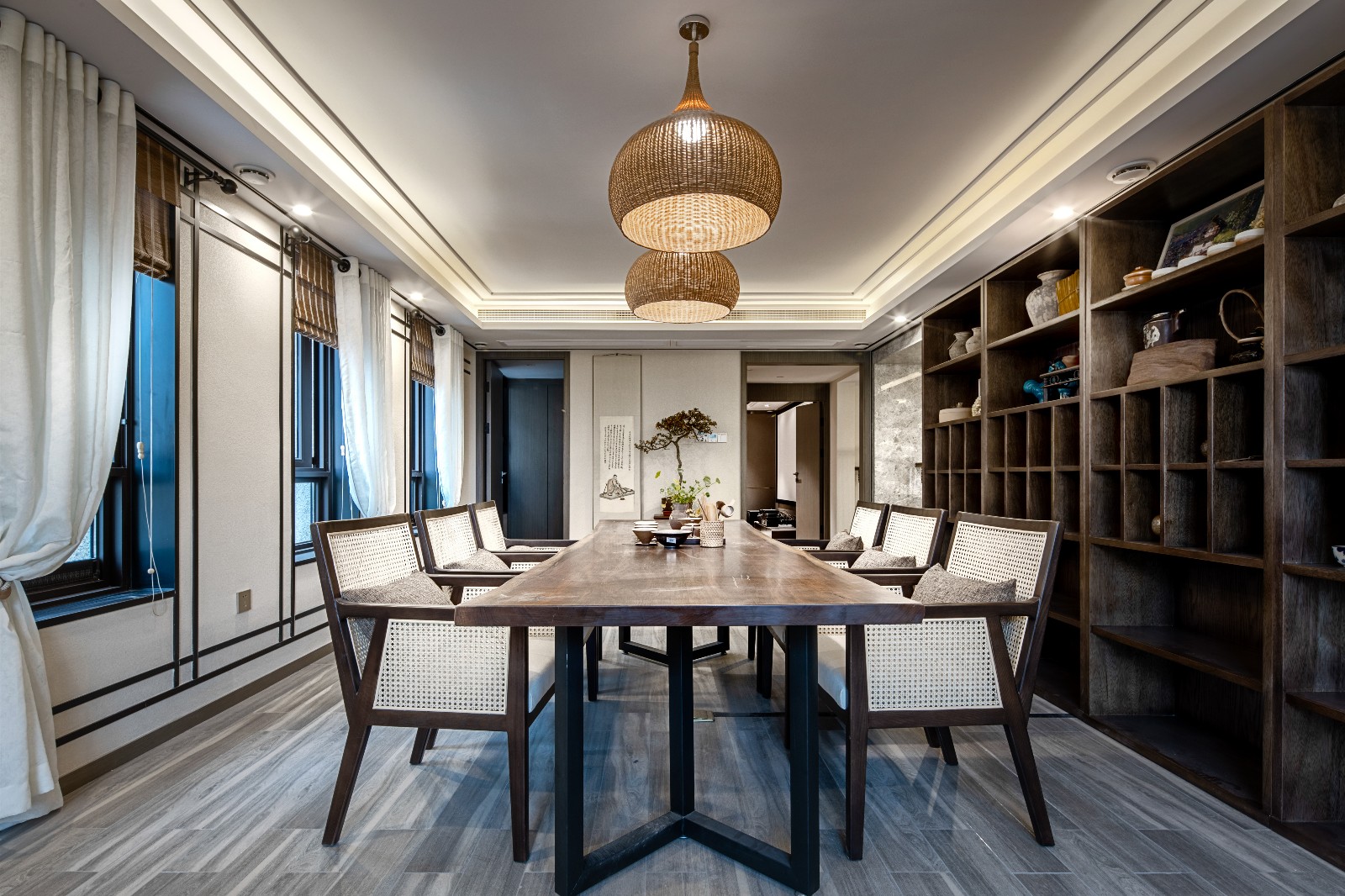 一线江景大宅，现代东方韵味与居家温情完美融合-25