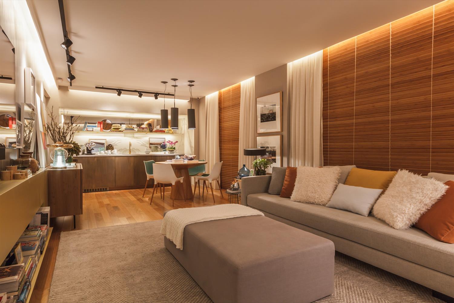 巴西 Cinema em Casa | 极简北欧风格的 35 平米完美住宅设计-1