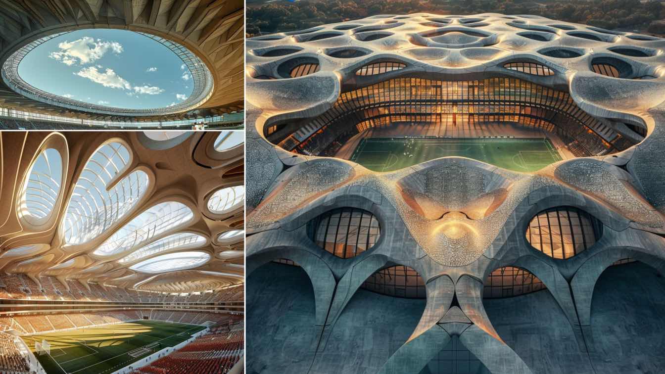 丘比内赫体育场丨卡塔尔多哈丨Green Clay Architecture-0