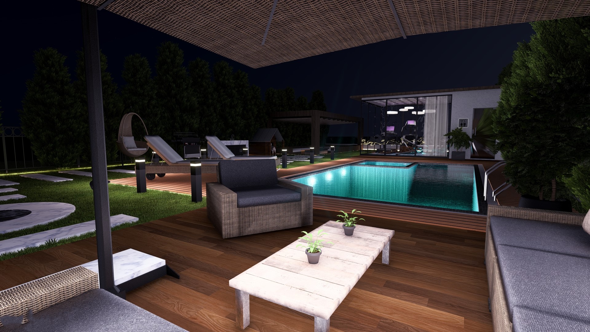 Private Villa in Karma Compound/Sheikh Zayed - Exterior-16