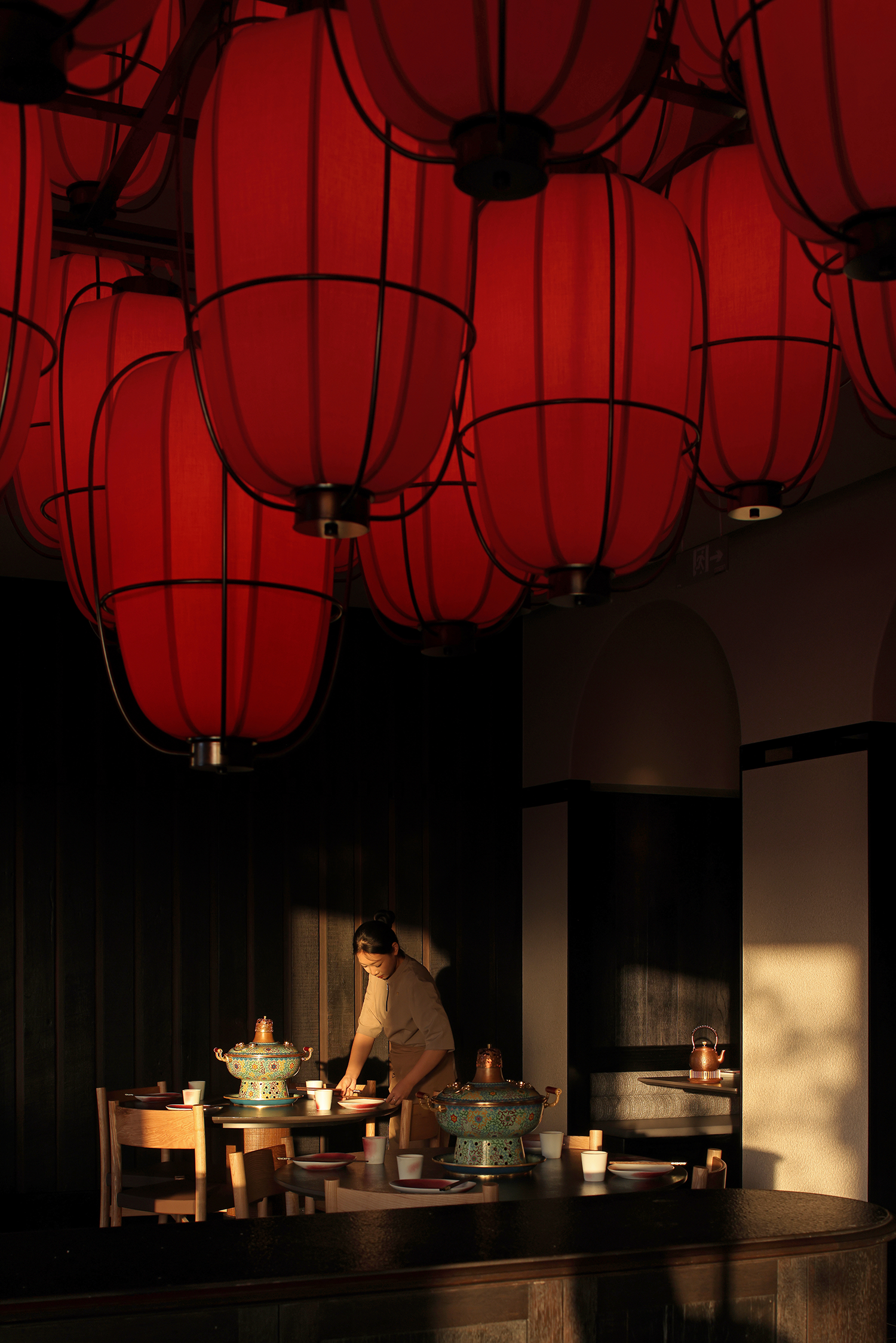 金昆阁·铜锅涮肉丨中国西安丨屋里门外设计-1