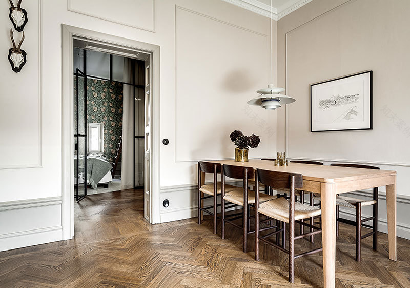 斯德哥尔摩公寓 | 个性化色彩与墙饰设计-6