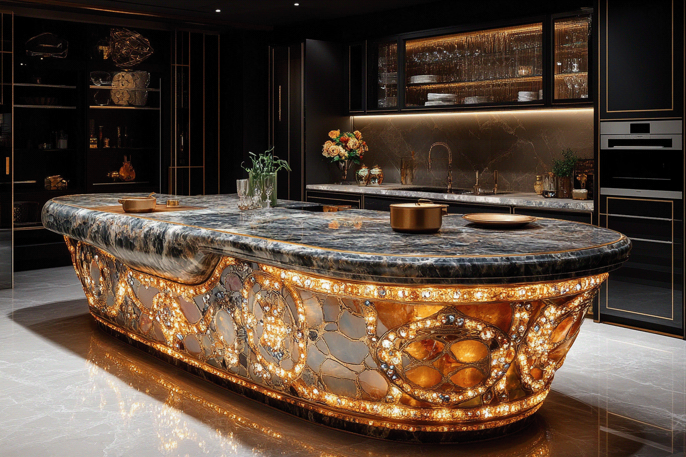 Extraordinary Bespoke Kitchen Islands by AICI-135