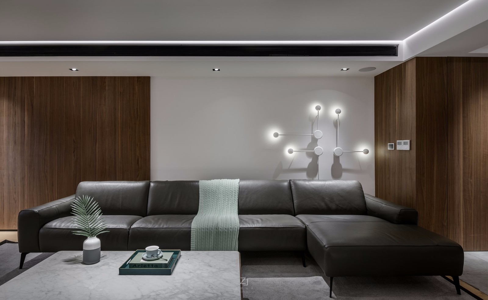 安然——150㎡大气简约住宅  之间设计-21