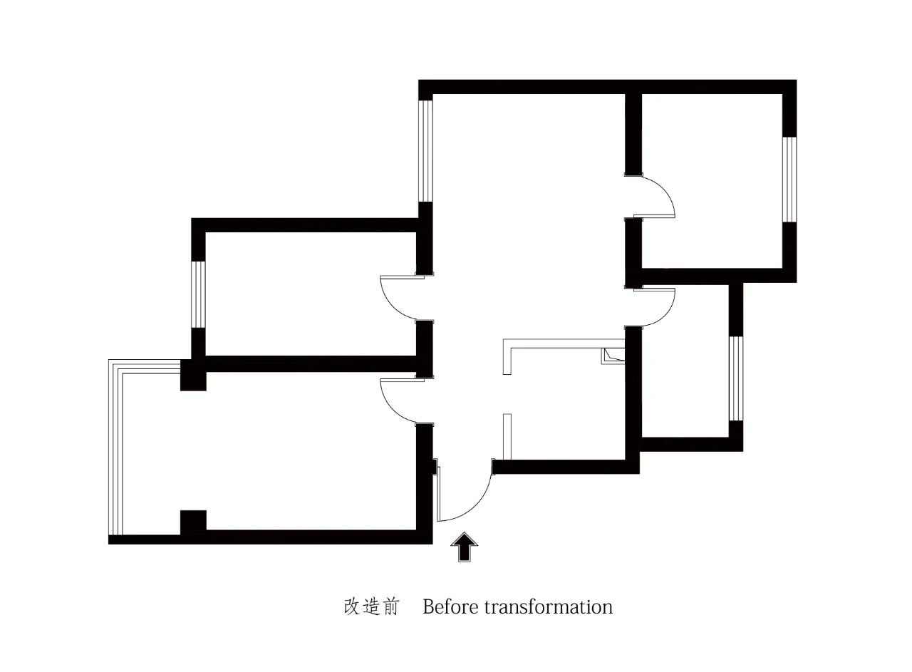 “凿壁借光”·小家变大的空间策略丨中国北京丨水行设计ShuǐXíngDesign-19